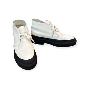Clarks Originals White Galosh Desert Boots